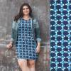 Indigo Waves (Viskose-Lycra) - ECO - blau