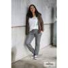 Jeanslook (French Terry) - GOTS - schwarz/grau