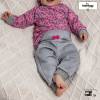 Jeanslook (French Terry) - GOTS - steingrau