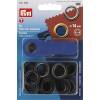 Eyelets and washers, 14.0mm, black oxydized