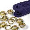 Eyelets and washers, 8.0mm, gold-coloured