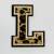 Patch it! | Design 101 | Letter: L | iron-on | 6,2x4,6 cm | leopard
