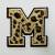 Patch it! | Design 101 | Letter: M | iron-on | 6,2x6,4 cm | leopard