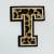 Patch it! | Design 101 | Letter: T | iron-on | 6,2x5,1 cm | leopard