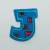 Patch it! | Design 102 | Letter: J | iron-on | 4x3,5 cm | blue