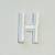 Patch it! | Design 104 | Letter: H | iron-on | 4x2,2 cm | white