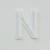 Patch it! | Design 104 | Letter: N | iron-on | 4x3 cm | white