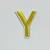 Patch it! | Design 105 | Letter: Y | iron-on | 4x3,2 cm | yellow