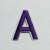 Patch it! | Design 110 | Letter: A | iron-on | 4x3,5 cm | lilac