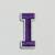 Patch it! | Design 110 | Letter: I | iron-on | 4x1,2 cm | lilac