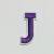 Patch it! | Design 110 | Letter: J | iron-on | 4x2 cm | lilac