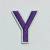 Patch it! | Design 110 | Letter: Y | iron-on | 4x3,2 cm | lilac