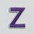 Patch it! | Design 110 | Letter: Z | iron-on | 4x3 cm | lilac