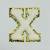 Patch it! | Design 113 | Letter: X | iron-on | 6x5,3 cm | white