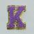 Patch it! | Design 114 | Letter: K | iron-on | 6x5 cm | violet