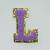 Patch it! | Design 114 | Letter: L | iron-on | 6x4,3 cm | violet