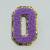 Patch it! | Design 114 | Letter: O | iron-on | 6x4 cm | violet