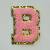 Patch it! | Design 115 | Buchstabe: B | aufbügelbar | 6x4,3 cm | rosa