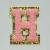 Patch it! | Design 115 | Buchstabe: H | aufbügelbar | 6x4,6 cm | rosa