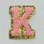 Patch it! | Design 115 | Buchstabe: K | aufbügelbar | 6x5 cm | rosa