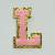 Patch it! | Design 115 | Buchstabe: L | aufbügelbar | 6x4,3 cm | rosa