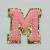 Patch it! | Design 115 | Buchstabe: M | aufbügelbar | 6x5,6 cm | rosa
