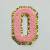 Patch it! | Design 115 | Buchstabe: O | aufbügelbar | 6x4 cm | rosa