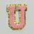 Patch it! | Design 115 | Letter: U | iron-on | 6x4,8 cm | pink