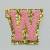 Patch it! | Design 115 | Buchstabe: W | aufbügelbar | 6x6,3 cm | rosa