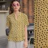 Playful Dots (Double Gauze flat) - ECO - Sunny Honey