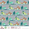 *REPRINT* Excavator and  tractor - GOTS - grey