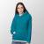 REMNANTS | 100 cm | Organic French Terry brushed - GOTS light-petrol-blue