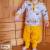 REMNANTS | 100 cm | Organic French Terry brushed - GOTS mustard