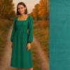 REMNANTS | 100 cm | Viscose Linen Plain - green