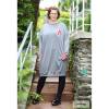 RESTSTÜCK | 110 cm | Bio Jersey - meliert - hellgrau