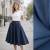 REMNANTS | 150 cm | Popeline uni - ECO - navy