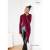 RESTSTÜCK | 160 cm | Bio French Terry (brushed) - GOTS - dunkel-bordeaux