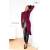 RESTSTÜCK | 160 cm | Bio French Terry (brushed) - GOTS - dunkel-bordeaux