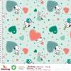 RESTSTÜCK | 160 cm | Peanuts® - Onehearts - GOTS - light-mint