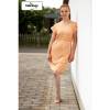 RESTSTÜCK | 170 cm | Raster (TENCEL®) - peach