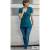 REMNANTS | 60 cm | Organic Jersey - GOTS - petrol-blue