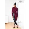 REMNANTS | 80 cm | Organic French Terry - GOTS - dark-bordeaux