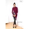 REMNANTS | 80 cm | Organic French Terry - GOTS - dark-bordeaux