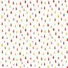 REMNANTS | 80 cm | Falling Drops  (poplin) - ECO - red