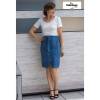 RESTSTÜCK | 80 cm | Jeanslook (French Terry) - GOTS - denim