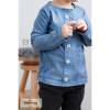 RESTSTÜCK | 80 cm | Jeanslook (French Terry) - GOTS - denim