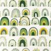 REMNANTS | 80 cm | Mystic Rainbows  (poplin) - ECO - green