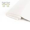 REMNANTS | 90 cm | Organic Single-Piqué - GOTS - white