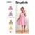 Simplicity Schnittmuster Mädchen Kleider-Rock 9320.CDD