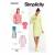 Simplicity Schnittmuster-Set Damen Kleid Top #9328.R5 Gr. 40-48
